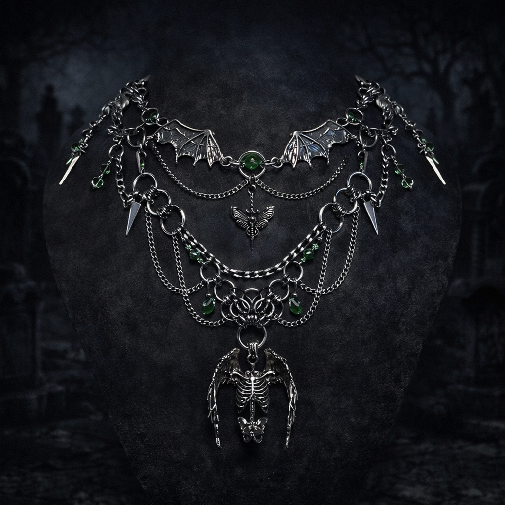 Ravynel™ - Obsidian Rite Choker Chain